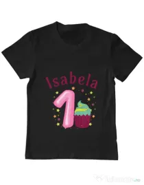 Tricou ADLER copil First Birthday Negru