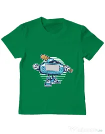 Tricou ADLER copil Game On Verde mediu