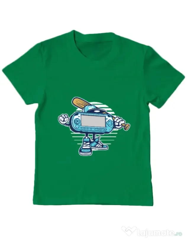Tricou ADLER copil Game On Verde mediu
