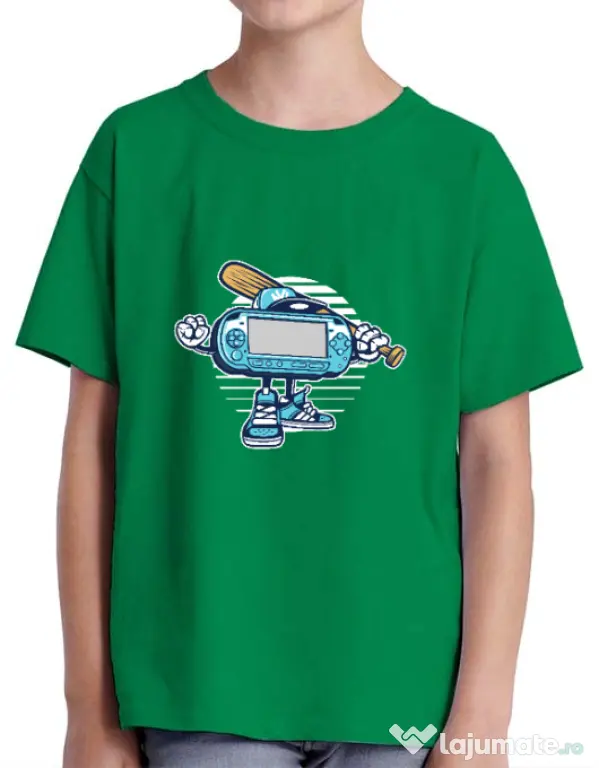 Tricou ADLER copil Game On Verde mediu