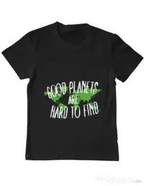 Tricou ADLER copil Good planets Negru