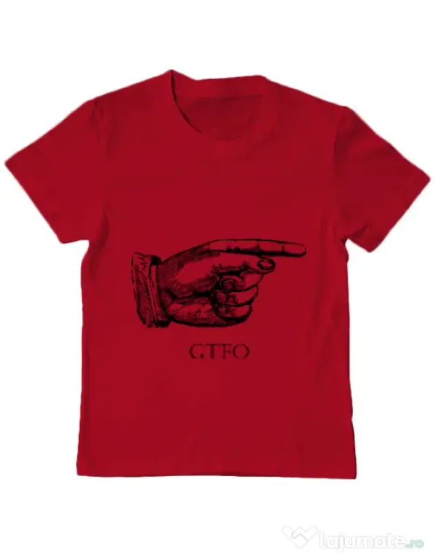 Tricou ADLER copil GTFO Rosu