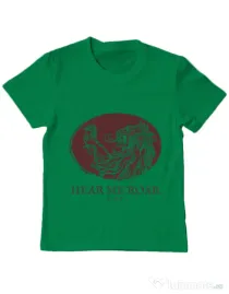 Tricou ADLER copil Hear me roar Verde mediu