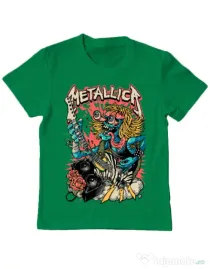 Tricou ADLER copil Heavy Guitar Verde mediu