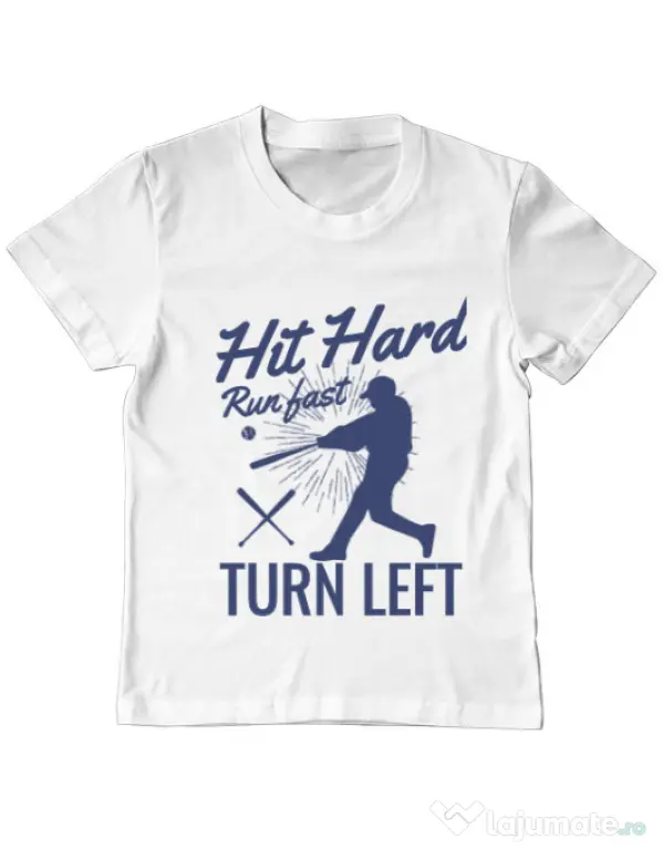 Tricou ADLER copil Hit hard Alb
