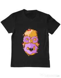 Tricou ADLER copil Homer Donut Negru