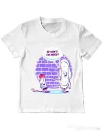 Tricou ADLER copil How is the inside Alb