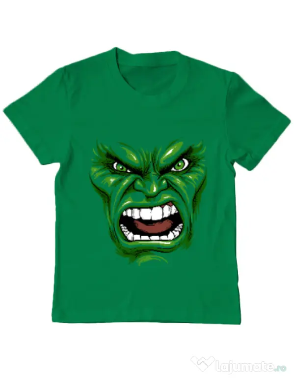 Tricou ADLER copil Hulk mask Verde mediu