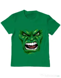 Tricou ADLER copil Hulk mask Verde mediu