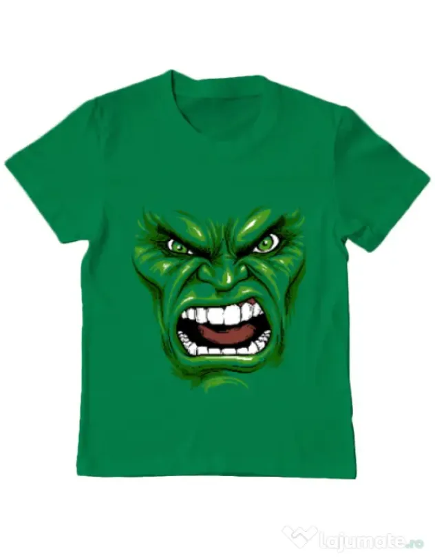 Tricou ADLER copil Hulk mask Verde mediu
