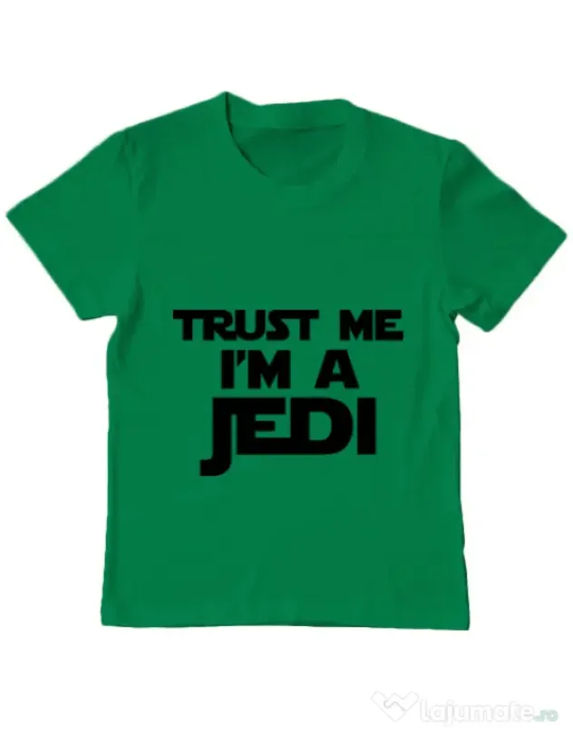 Tricou ADLER copil I am a jedi Verde mediu