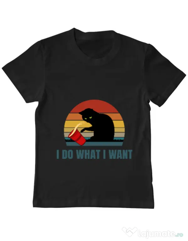 Tricou ADLER copil I do what i want Negru