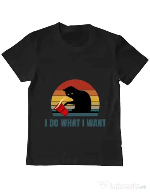 Tricou ADLER copil I do what i want Negru