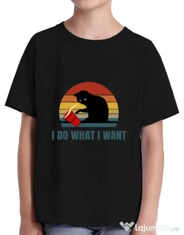 Tricou ADLER copil I do what i want Negru