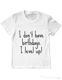 Tricou ADLER copil I level up Alb
