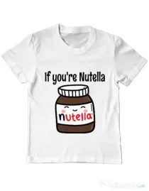 Tricou ADLER copil If you are nutella Alb