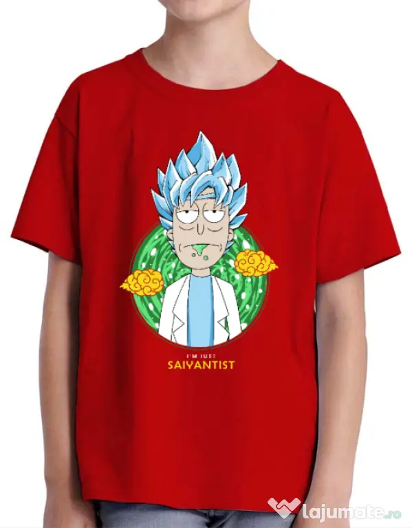 Tricou ADLER copil I'm just saiyantist Rosu