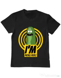 Tricou ADLER copil I'm pickle Rick! Negru