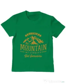 Tricou ADLER copil Its not the mountain we conquer Verde mediu