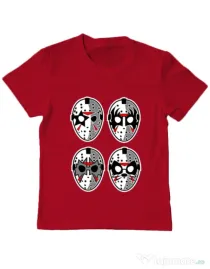 Tricou ADLER copil Jason Rock Faces Rosu