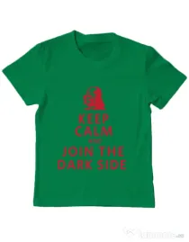 Tricou ADLER copil Join the darkside Verde mediu