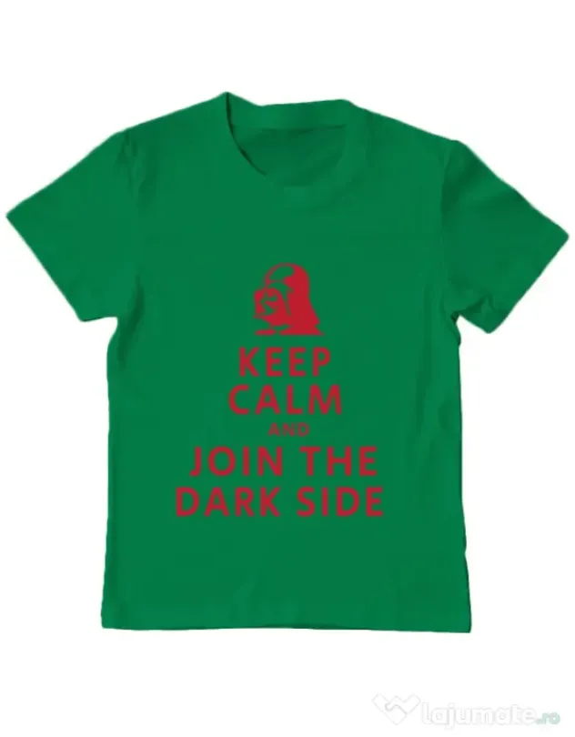 Tricou ADLER copil Join the darkside Verde mediu