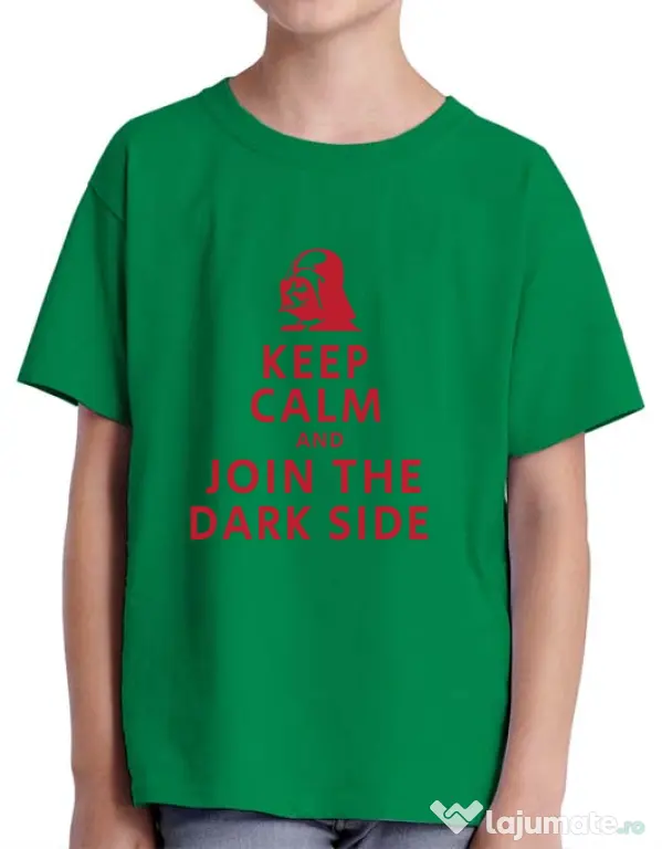Tricou ADLER copil Join the darkside Verde mediu