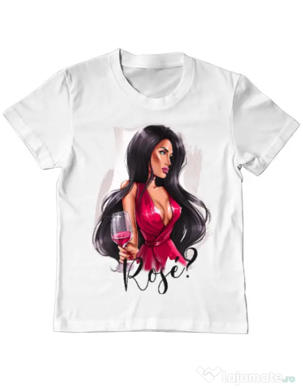 Tricou ADLER copil Lady in red Alb