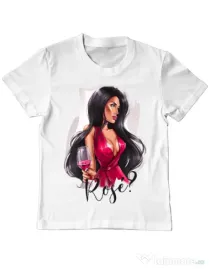 Tricou ADLER copil Lady in red Alb