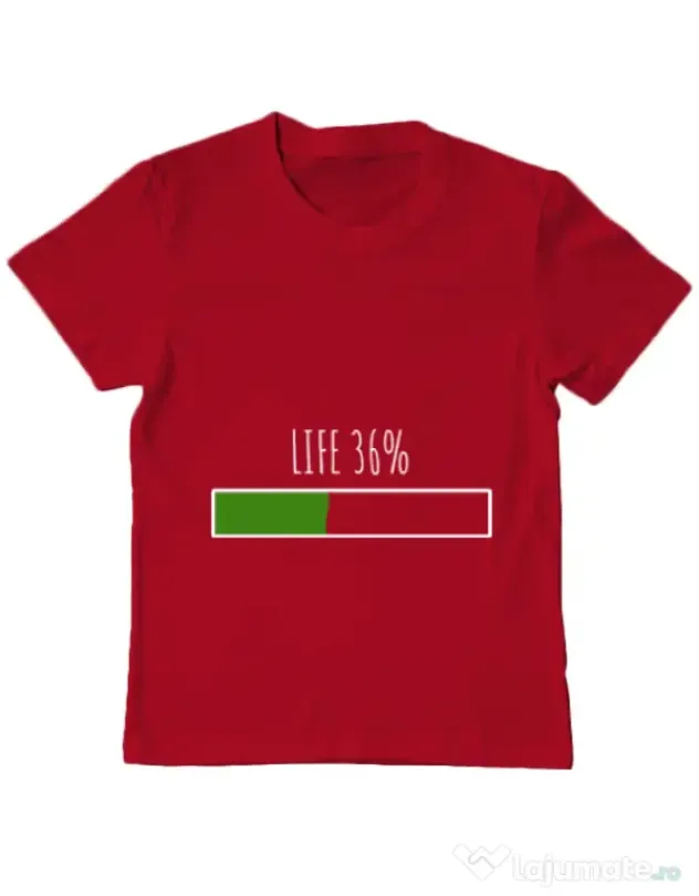 Tricou ADLER copil Life Rosu