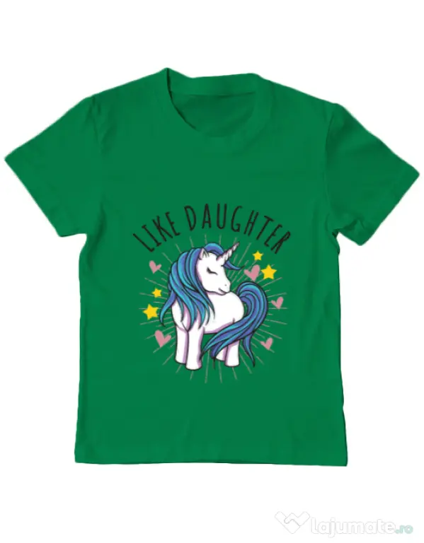 Tricou ADLER copil Like daughter Verde mediu
