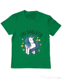 Tricou ADLER copil Like daughter Verde mediu