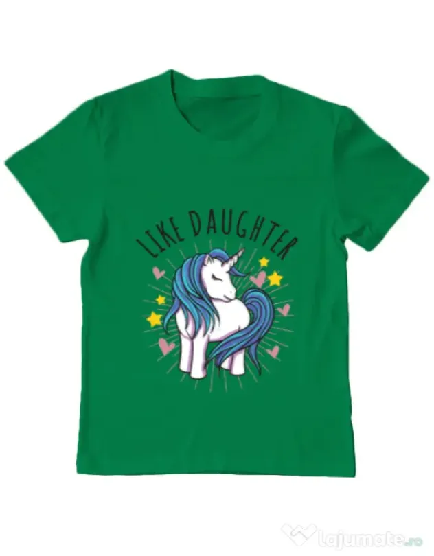 Tricou ADLER copil Like daughter Verde mediu