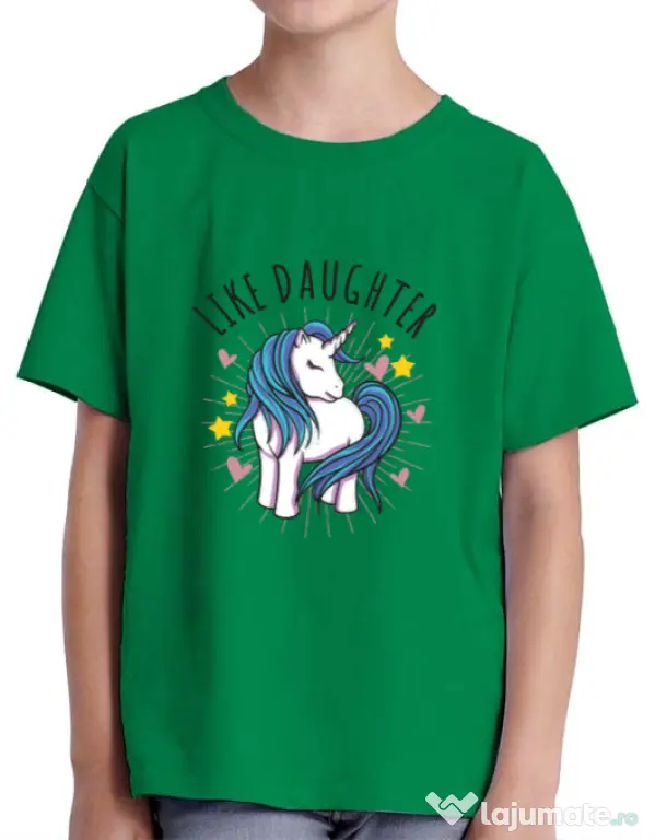 Tricou ADLER copil Like daughter Verde mediu