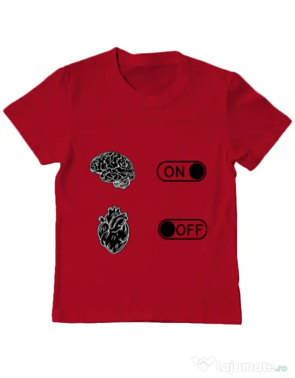 Tricou ADLER copil Love Rosu
