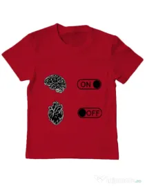 Tricou ADLER copil Love Rosu