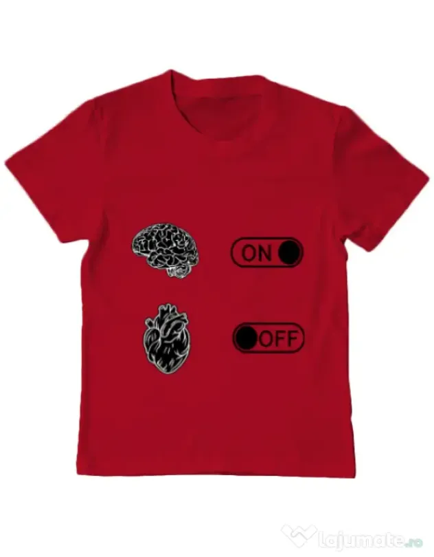 Tricou ADLER copil Love Rosu