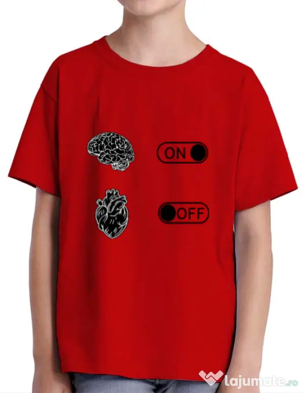 Tricou ADLER copil Love Rosu