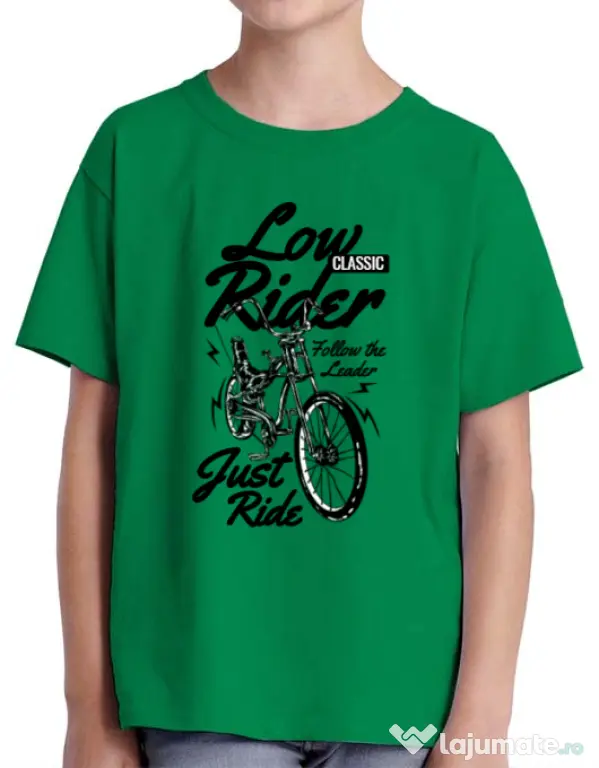 Tricou ADLER copil Lowrider Verde mediu