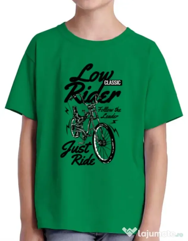 Tricou ADLER copil Lowrider Verde mediu