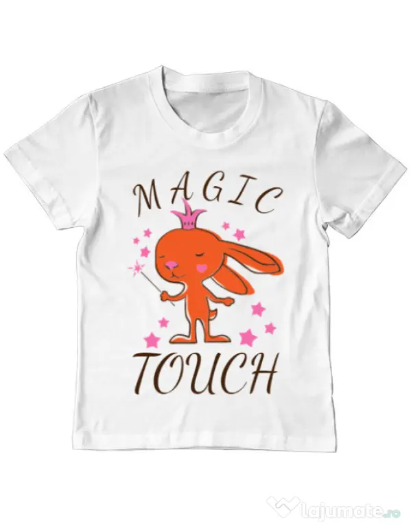 Tricou ADLER copil Magic touch Alb