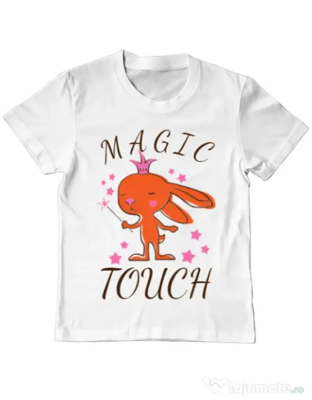 Tricou ADLER copil Magic touch Alb