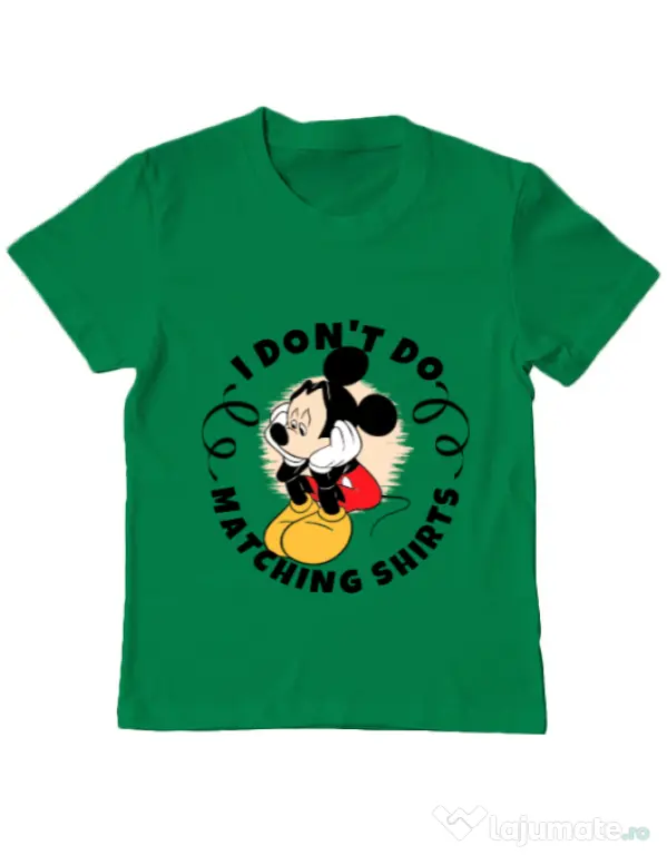 Tricou ADLER copil Matching shirts Verde mediu