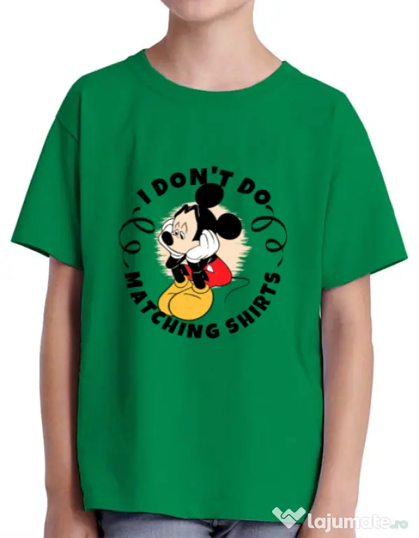 Tricou ADLER copil Matching shirts Verde mediu