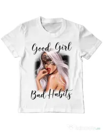 Tricou ADLER copil Mistress Alb