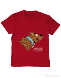 Tricou ADLER copil Monster is coming Rosu