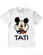Tricou ADLER copil Mouse daddy Alb