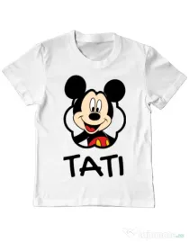 Tricou ADLER copil Mouse daddy Alb