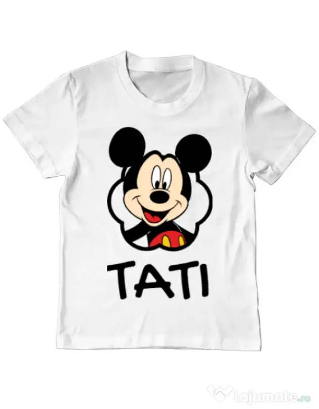 Tricou ADLER copil Mouse daddy Alb