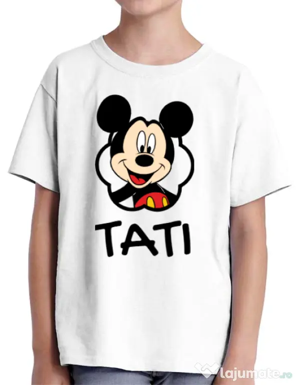 Tricou ADLER copil Mouse daddy Alb